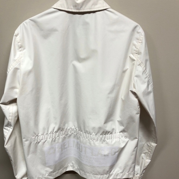Helmut Lang X Parley Nylon Women's Crisp White Rain Jacket L NWOT - Picture 5 of 5
